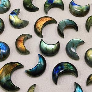 Labradorita Piedra preciosa natural Forma De Luna Tallado Producto de piedras preciosas sueltas pulidas - Product Image 2