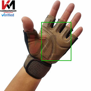 B2B Bulk Weightlifting <b>Gloves</b> Suede-Reinforced Fingers for <b>Pull</b>-<b>Up</b> Support Custom Color Factory Price - Product Image 4
