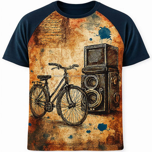 T-shirts à manches courtes en jersey 100% coton uni personnalisés, unisexe, col rond, impression numérique écologique, impression de logo OEM/ODM, grammage lourd - Product Image 3