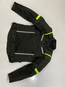 Chaqueta de Motocicleta Reflectante Negra para Hombre, Manga Larga, Resistente al Viento, para Todas las Estaciones, Ropa de Carreras - Product Image 5