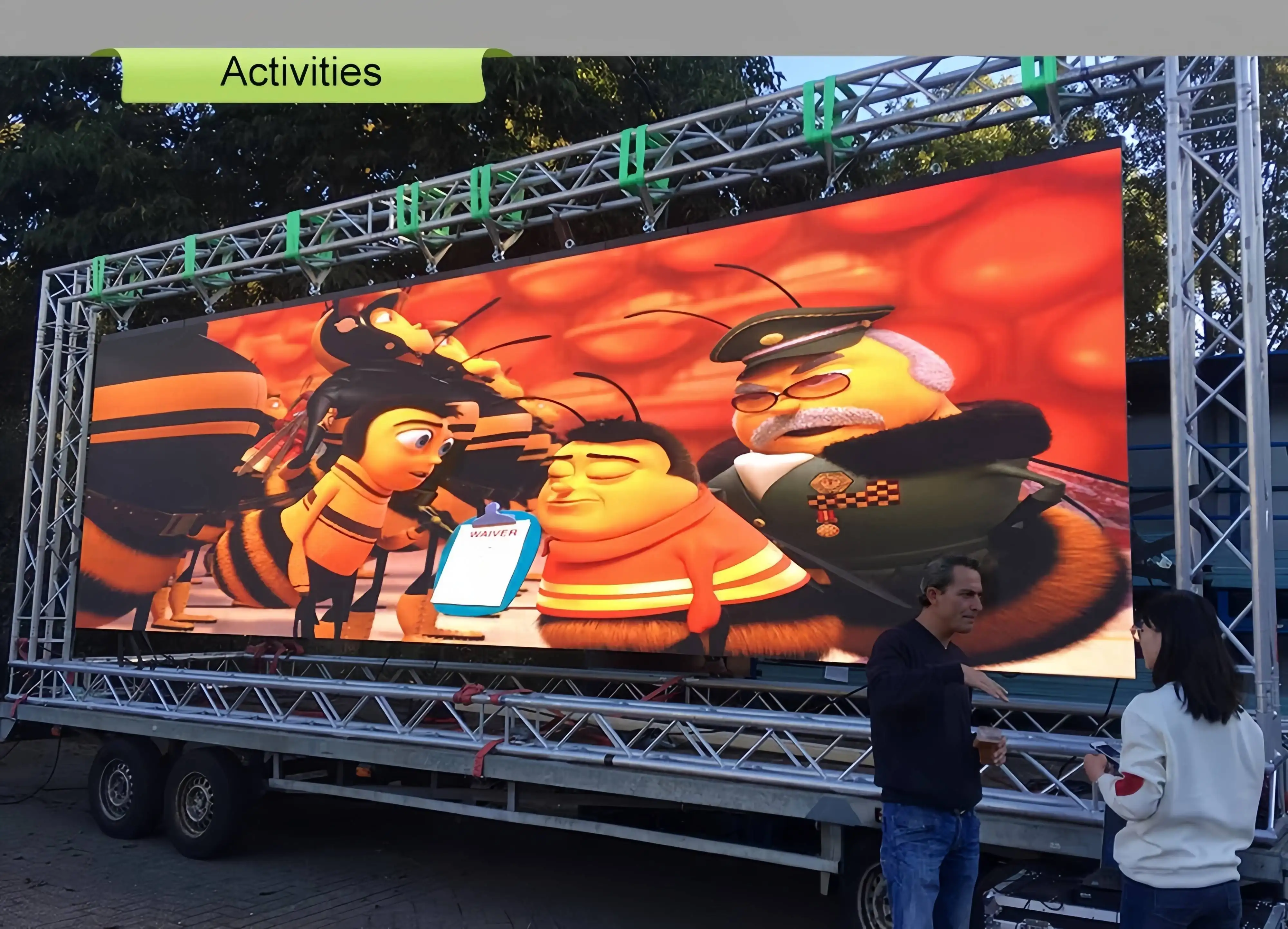 Açık 4k P3.91 500x1000mm video duvar panelleri konser sahnesi kiralama arka plan Led ekran Pantalla