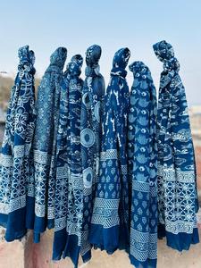 Pareos de Algodón Índigo Natural con Estampado a Mano, de Secado Rápido, para Playa, Vestido de Verano, Lote Surtido al por Mayor, Regalo para Ella - Product Image 2