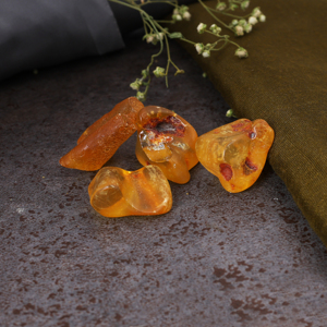 Ámbar Naranja Natural en Bruto, Gema Suelta, Cabujón para Envolver con Alambre, Espécimen sin Cortar, Cristal Curativo, Piedra Preciosa al por Mayor - Product Image 2
