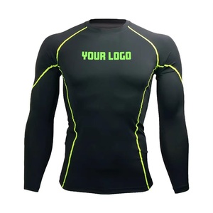 Rashguard de BJJ Negro sin Gi, de Manga Larga, Transpirable, Anti-UV, de Secado Rápido, con Diseño de Logotipo Personalizado OEM, Novedad 2026, Venta al por Mayor - Product Image 1