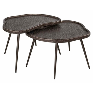 Table basse moderne de style mid-century, plateau en marbre, structure en bois, fabrication artisanale, légère, écologique, facile à nettoyer, Chandni Crafts, salon - Product Image 1