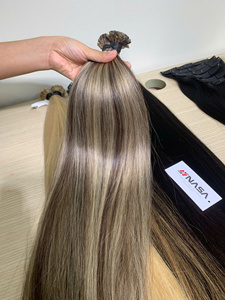 ผมต่อแบบแบนปลายผม ยี่ห้อ NASA HAIR VIETNAM ผมเวอร์จินแท้ 100% ผมเวียดนาม คุณภาพพรีเมียม ปรับแต่งสีได้ ไมโครลิงค์ 200 กรัม จากโรงงาน - Product Image 5