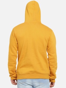 Sudadera con Capucha Amarilla para Hombre, Corte Regular, Tejido de Algodón, con Bolsillo Delantero, Estilo Casual Urbano, para Otoño - Product Image 3