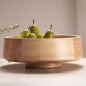 Tazón para Servir de Madera de Mango Artesanal con Base de Pedestal, Artesanía Atemporal para una Presentación de Comida Sofisticada - Product Image 3