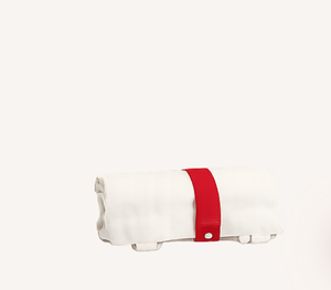 Bolsa de compras reutilizable de lona de algodón lisa con logotipo impreso personalizado y patrón de letras, plegable. - Product Image 4