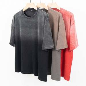 Nueva Camiseta de Algodón 100% con Corte Regular y Diseño Sólido 2026, Lavado Ácido Personalizado, Ropa Urbana para Hombre, 220 Gramos - Product Image 4