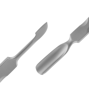 Pousse-cuticules double tête réutilisable de haute qualité Stahlmann Pro, outils de manucure et de soin des ongles en acier inoxydable, logo personnalisé - Product Image 3