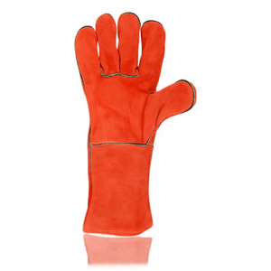 Cheap Price Latest Style Customer Logo Welding Work <b>Gloves</b> Top Quality Cowhide Split Leather Fireproof Welder Working <b>Gloves</b> - Product Image 4