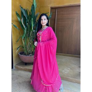 ชุดเดรสงานเต้นรำงานพรอมสีชมพูมีสไตล์แนวแฟชั่น - Product Image 6