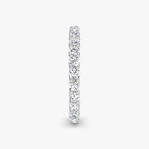 Anillo de Eternidad con Diamante Redondo Cultivado en Laboratorio, Certificado por IGI, en Oro Blanco de 14K, Anillo de Boda Completo, Apilable, para Aniversario o Fiesta - Product Image 2