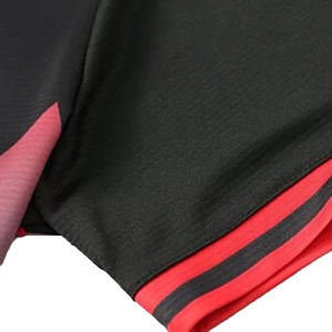 Men's Red Black Sublimated Soccer Jersey Set V-Neck Short Sleeve Moisture Wicking <b>Athletic</b> Fit All Seasons - Product Image 5