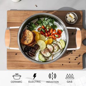 Juego de Woks Resistentes con Asas de Agarre Cómodo, Forma Redonda Profunda, Distribución Uniforme del Calor, Superficie de Cocción Duradera - Product Image 5