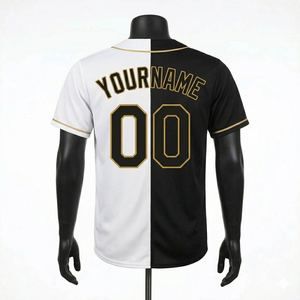 Vintage Style Baseball Jersey Team Custom Printing Mesh Baseball Jersey Quick Dry Training Sportswear Wholesale - Product Image 2