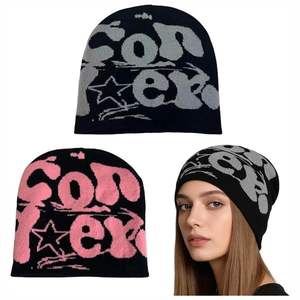 หมวกบีนนี่สำหรับกีฬากลางแจ้งฤดูหนาว ขายส่ง แบบ unisex อุ่นสบาย ถักจากผ้าฝ้าย ลายการ์ตูน ลายสก็อต ลายจุด ลายผลไม้ ลายโบว์ - Product Image 5