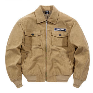 Trending Products 2026 New Arrivals Cropped Corduroy Bomber <b>Coach</b> Jacket Waterproof OEM Service Quick Dry Jacket For Women's - Product Image 1