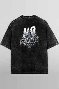 เสื้อยืดผู้ชายลายกราฟิกวินเทจ ผ้าฝ้าย ลุคเรโทร ซักทำเก่า สไตล์สตรีทแวร์ - Product Image 3