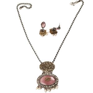 Parure de bijoux bicolore pour femme, plaqué or antique, style bohème ethnique, pour fiançailles, amoureux, mariage, anniversaire, cadeau tendance - Product Image 1