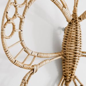 Hermosa Decoración de Pared de Ratán con Forma de Mariposa, Escultura Artística Creativa de Animales para Dormitorio Infantil, Adorno para Cuarto de Bebé, Venta al por Mayor - Product Image 3