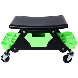 Sgabello da Meccanico per Garage con Capacità di 300 LBS, Tre Vassoi Scorrevoli per Attrezzi, Regalo per Uomini, Tavolo Rotante - Product Image 2