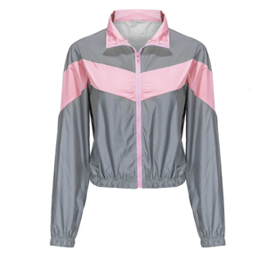 Ensemble de survêtement coupe-vent respirant imprimé et uni pour femme, grande taille, à capuche, 2 pièces, avec logo personnalisé, vente en gros, durable, automne, 100% coton - Product Image 4