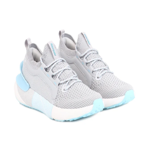 Zapatillas deportivas grises y blancas para hombre, calzado informal con cordones, transpirables, con suela cómoda. - Product Image 1