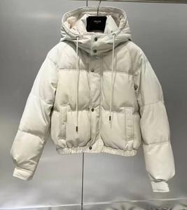Chaqueta Acolchada Negra Unisex, Chaqueta Informal de Invierno con Cierre de Cremallera, Capucha, Manga Larga, Color Sólido, Unisex, Resistente al Viento - Product Image 5