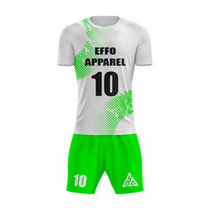 Tenues de football de qualité supérieure en gros, entièrement personnalisables, ensembles de couleur unie pour vêtements de sport, faible MOQ - Product Image 1