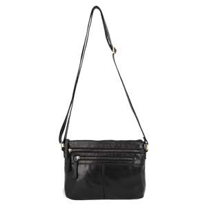 Sacoche d'affaires vintage décontractée en cuir véritable et toile pour homme – Vente en gros – Sacs bandoulière messager d'été - Product Image 6
