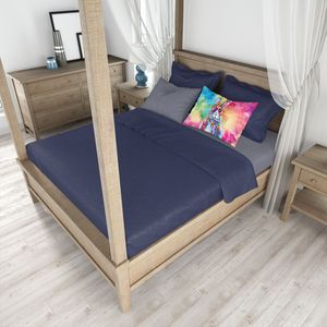 Nouvelle taie d'oreiller décorative légère Super douce et facile d'entretien Hippie Animal Lapin Design-Housse de coussin de taille standard - Product Image 4