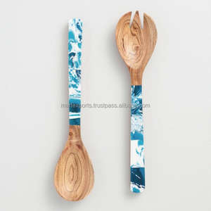 Cuillère en bois d'acacia de luxe moderne faite à la main, durable et écologique, ensemble d'ustensiles de cuisine pour la cuisine, la maison et le restaurant - Product Image 6