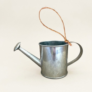 Premium Galvanized Steel Watering Can Rust-Resistant Metal Garden Watering Pot With Removable Rosette Diffuser <b>Copper</b> Accents - Product Image 5