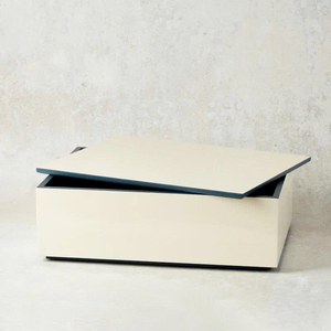 Glossy Lacquer Storage Box with Lid Elegant Organizer for Jewelry and Accessories Chic <b>Vanity</b> Bedroom and Office Home Decor Gift - Product Image 2