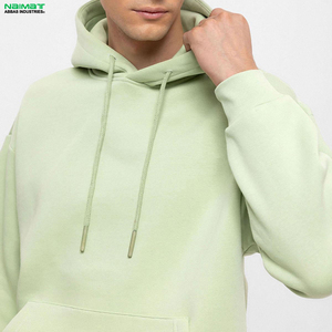 Ensemble de survêtement à capuche imprimé vert clair pour homme, 100% coton, manches longues, sweat-shirt décontracté avec cordon de serrage, poches latérales, séchage rapide - Product Image 5