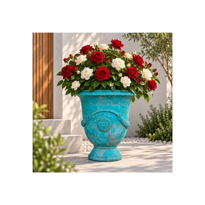 Outdoor Lightweight Fiberglass <b>Garden</b> Planter Classic <b>Urn</b> Pot Decorative Flower Container OEM ODM Custom Design Service - Product Image 1