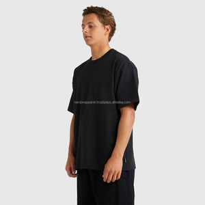 Nardon Apparel Fabricante personalizado Ecológico Tejido 280g 100% Algodón Suelto Camisetas de gran tamaño para hombres - Product Image 4