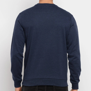 Custom Logo <b>Men</b> <b>Crewneck</b> <b>Sweatshirt</b> Premium Cotton Polyester Fleece Winter Casual Oversized Eco-Friendly Breathable Gym - Product Image 3
