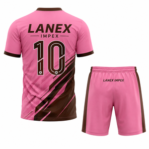 Tenue de football personnalisée professionnelle pour équipes de soccer, ensemble maillot et short personnalisés pour hommes et jeunes, kits de vêtements de sport - Product Image 3