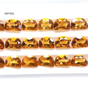 3A Grade Citrine Madeira Ex1 <b>D</b> Shape Loose Gemstone Set 7x5mm Total 16.65CT Rich Golden Yellow Stones For Fine Jewelry Making - Product Image 2