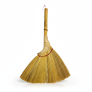 Balai à crevettes miniature d'Indonésie, manche en bambou en fibres naturelles, outil de nettoyage ménager - Product Image 4