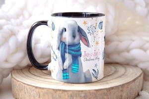 Custom <b>Christmas</b> Ceramic Mug 11 oz Personalized Name Contemporary Design Dishwasher Safe <b>Gift</b> <b>Box</b> Packaging - Product Image 3