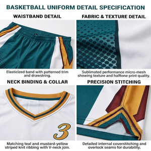 Conjunto de Camiseta de Baloncesto para Hombre Storm, Sublimada, Cuello en V, Sin Mangas, 100% Poliéster, Transpirable, Ajuste Atlético, para Todas las Temporadas - Product Image 6