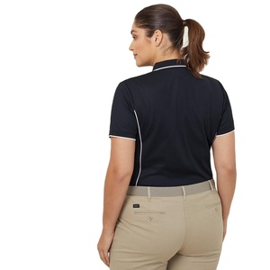Polo de coupe classique pour femme avec col à bascule blanche 220 GSM 100% coton Vêtements de travail Design multicolore personnalisé Taille quantité minimale de commande bas-Prix - Product Image 3