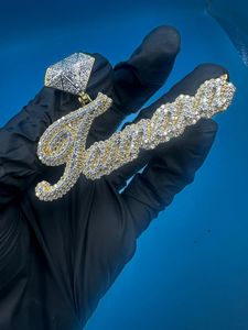 จี้ห้อยคอแบบสั่งทำพิเศษ ตัวอักษรชื่อ โลโก้ ประดับเพชร VVS มอยส์ซาไนต์ สไตล์ฮิปฮอป เงินแท้ 925 จี้ห้อยคอแบบสั่งทำพิเศษ จี้ห้อยคอตัวอักษรย่อ - Product Image 6