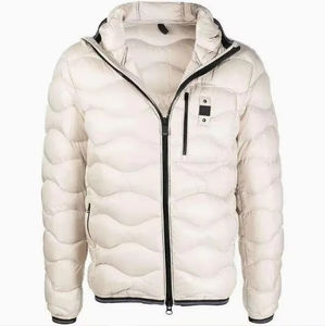 Chaqueta de Plumón Personalizada con Logotipo OEM de Alta Calidad, Chaqueta Gruesa con Capucha para Hombre, Chaqueta Bomber Brillante de Invierno Personalizada para Hombre - Product Image 1