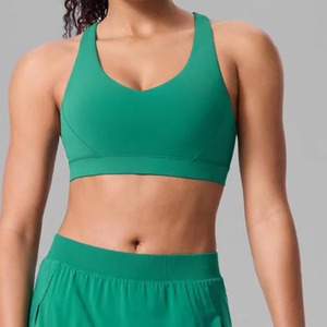 Hot Discount Seamless Backless Bra and High Waist Running Shorts 2 Pieces Women's Gym Yoga Sports Bra - Product Image 5