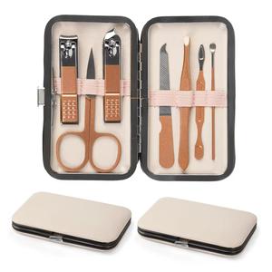 Kit de Manicura Profesional 7 en 1, Set de Cuidado de Uñas de Acero Inoxidable, Estuche Portátil para Adultos, Estilo Clásico - Product Image 1